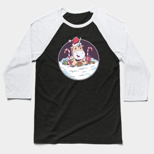 Santa Unicorn Baseball T-Shirt